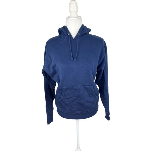 Collusion Relaxed Blue Sweatshirt Hoodie Mens Size Small - Picture 1 of 7